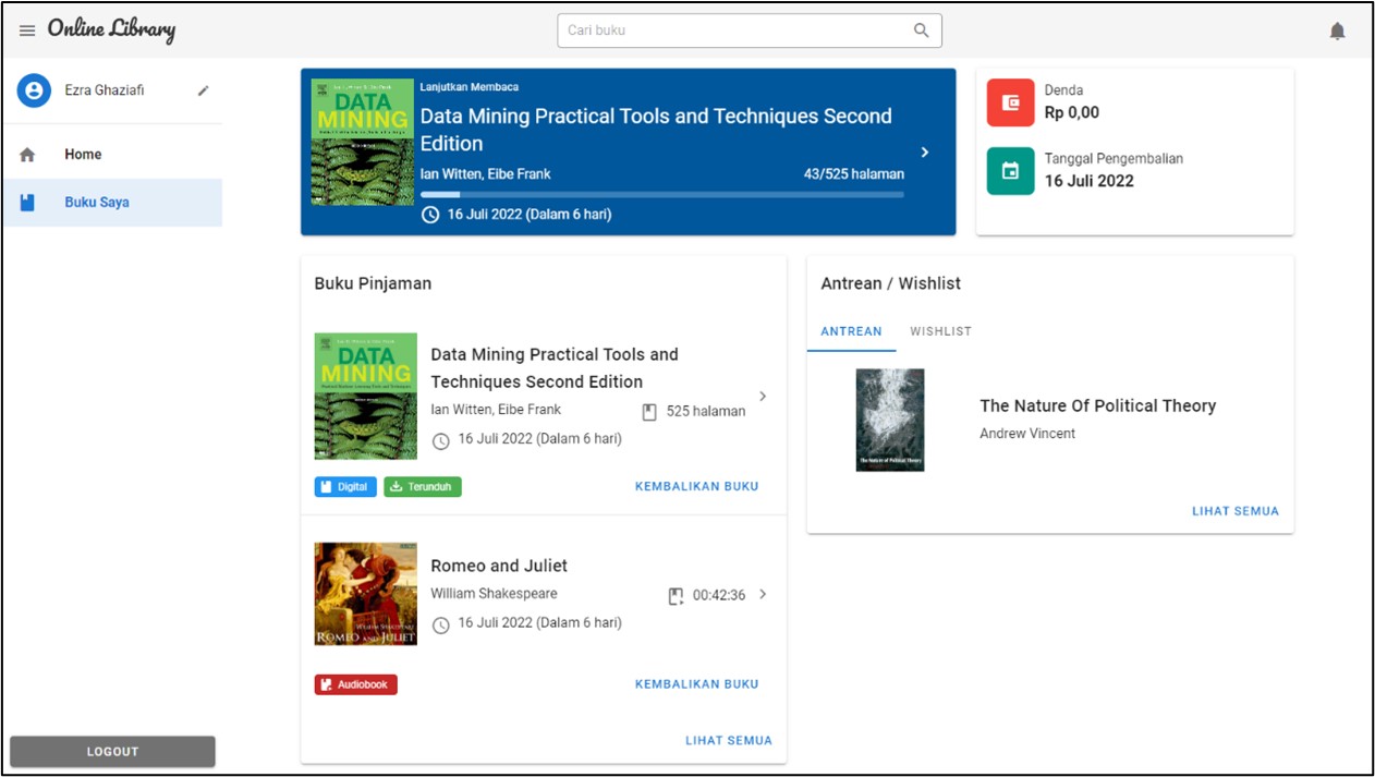 Online Library home page